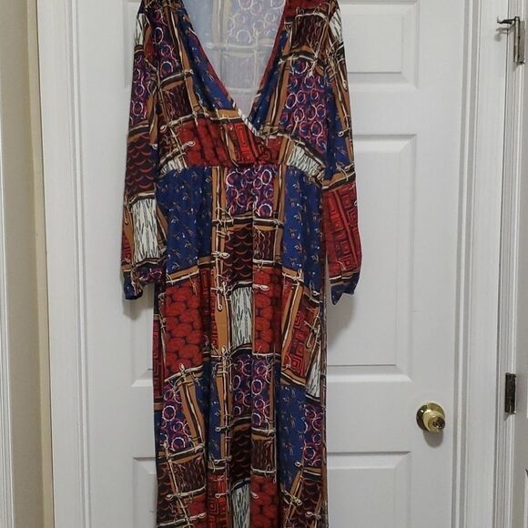 Shein multi color long sleeve dress - Picture 2 of 9
